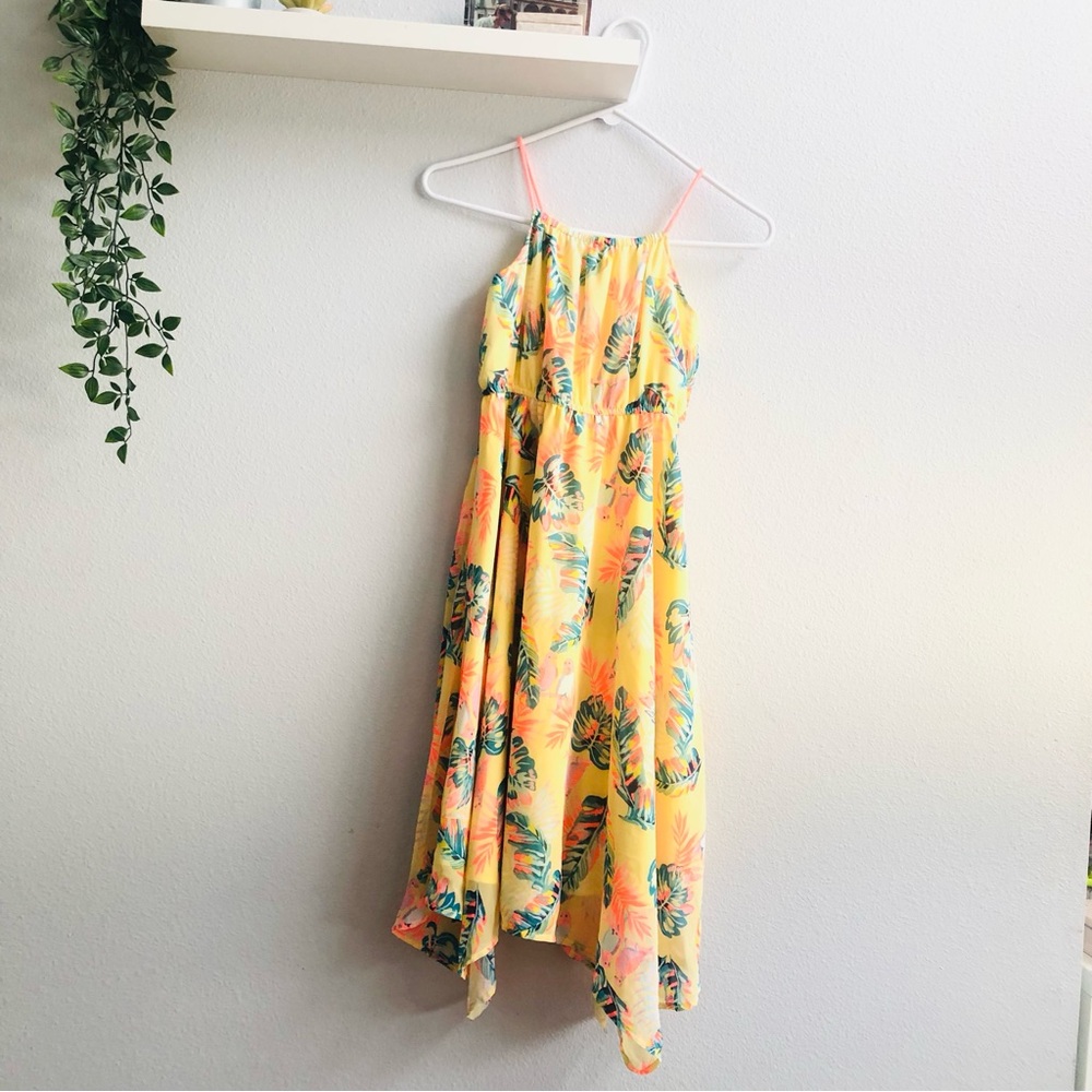 H&M Girls Tropical Print Dress size 10